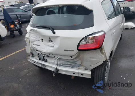 2019 Mitsubishi Mirage Es/Rf z USA, uszkodzony, nr VIN ML32A3HJ8KH001117